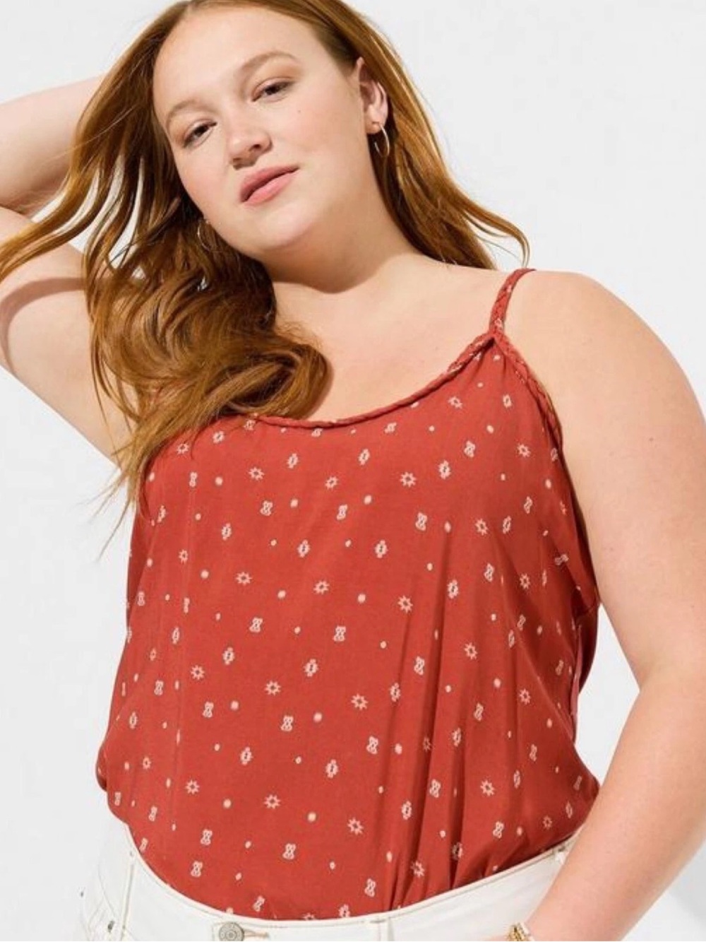Torrid Challis Braided Tank Top NWT